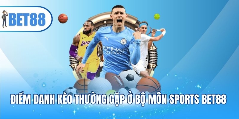 Điểm danh kèo thường gặp ở bộ môn sports BET88
