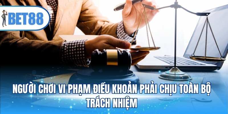Người chơi vi phạm điều khoản phải chịu toàn bộ trách nhiệm